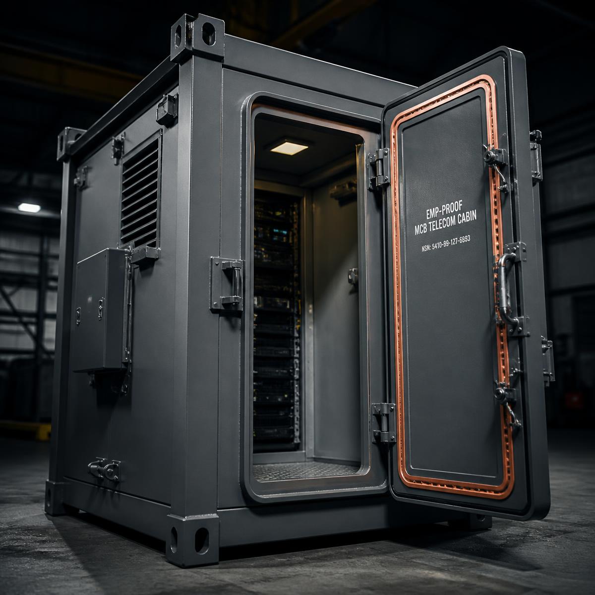MCB Cabins with RFI Doors for Telecom & Defense